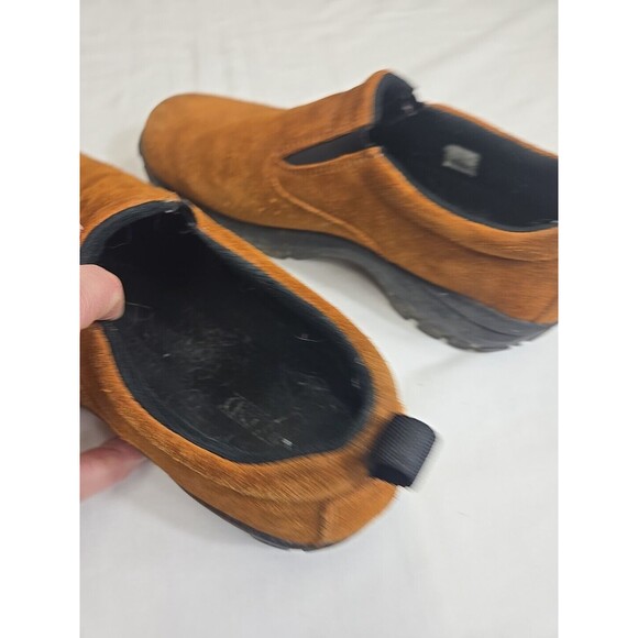 Lands End Shoes Mens 10 M Slip On Loafers Brown Suede Casual Round Toe Muck - Picture 8 of 8